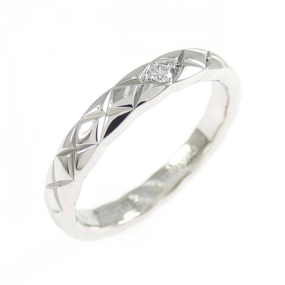 Chanel Ring Platinum Small With Diamond #276247C24B